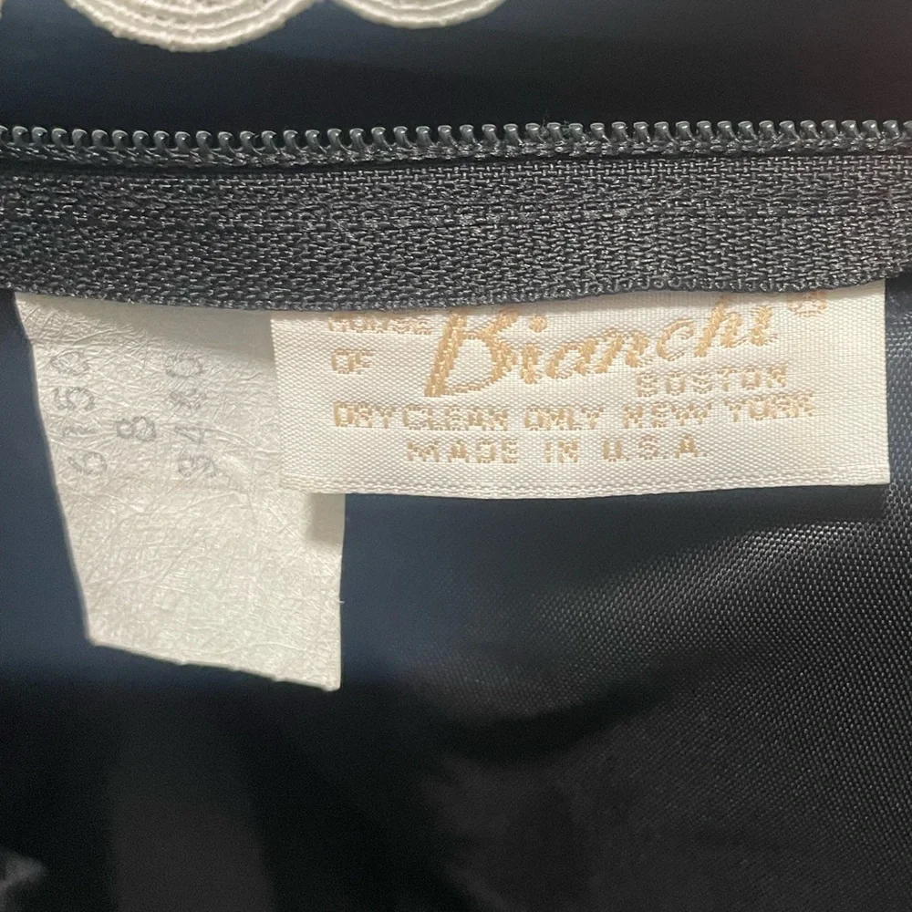 Vintage 80's Black Velvet Off-The-Shoulder Evening Dress - Picture 5 of 8